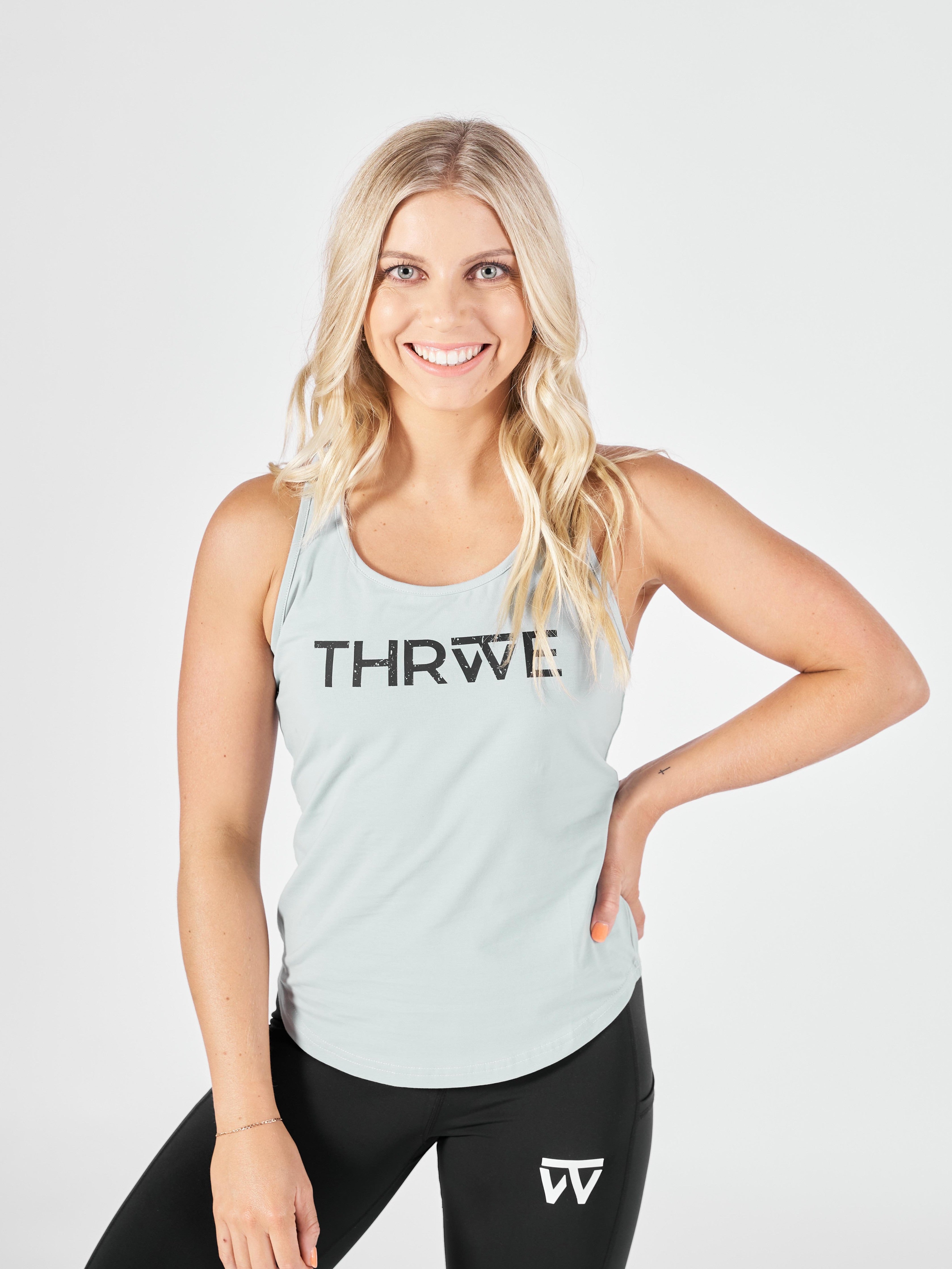 Thrive Singlet Sky Blue (Black)