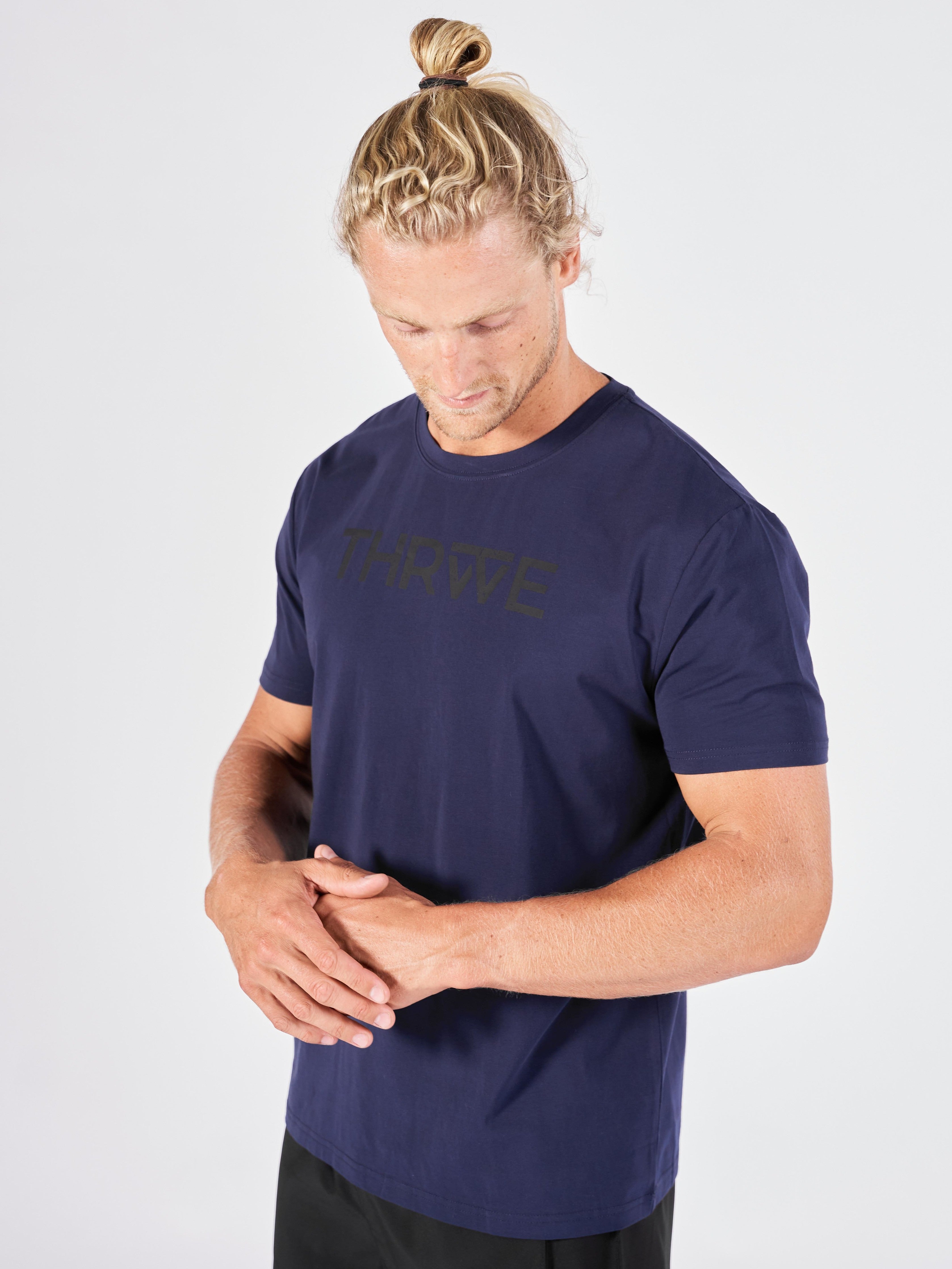 Mens Thrive Tee Deep Navy (Black)